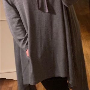 Cozy oversized waffle top